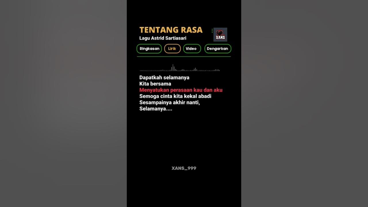 LIRIK LAGU TENTANG RASA #liriklagu #music #fyp #viral #shorts LIRIK LAGU TENTANG RASA #liriklagu #music #fyp #viral #shorts