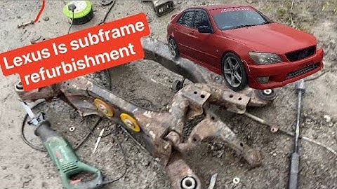 Lexus IS rear subframe refurbish PT-1