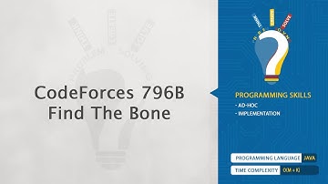 CodeForces 796B - Find The Bone