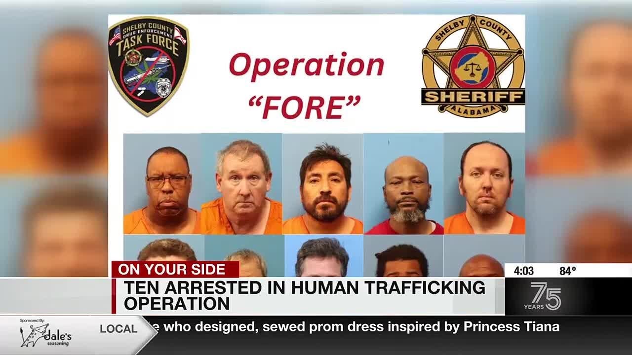Ten arrested in Shelby Co. human trafficking operation - YouTube