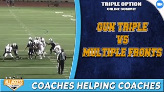Running Gun Triple with Two Backs against Multiple Fronts