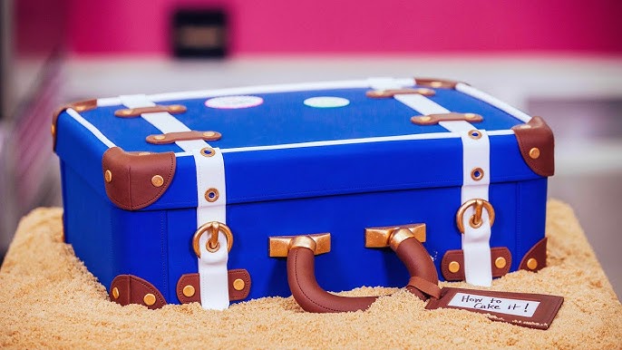 Louis Vuitton Briefcase cake with edible money – Blue Lily Treats