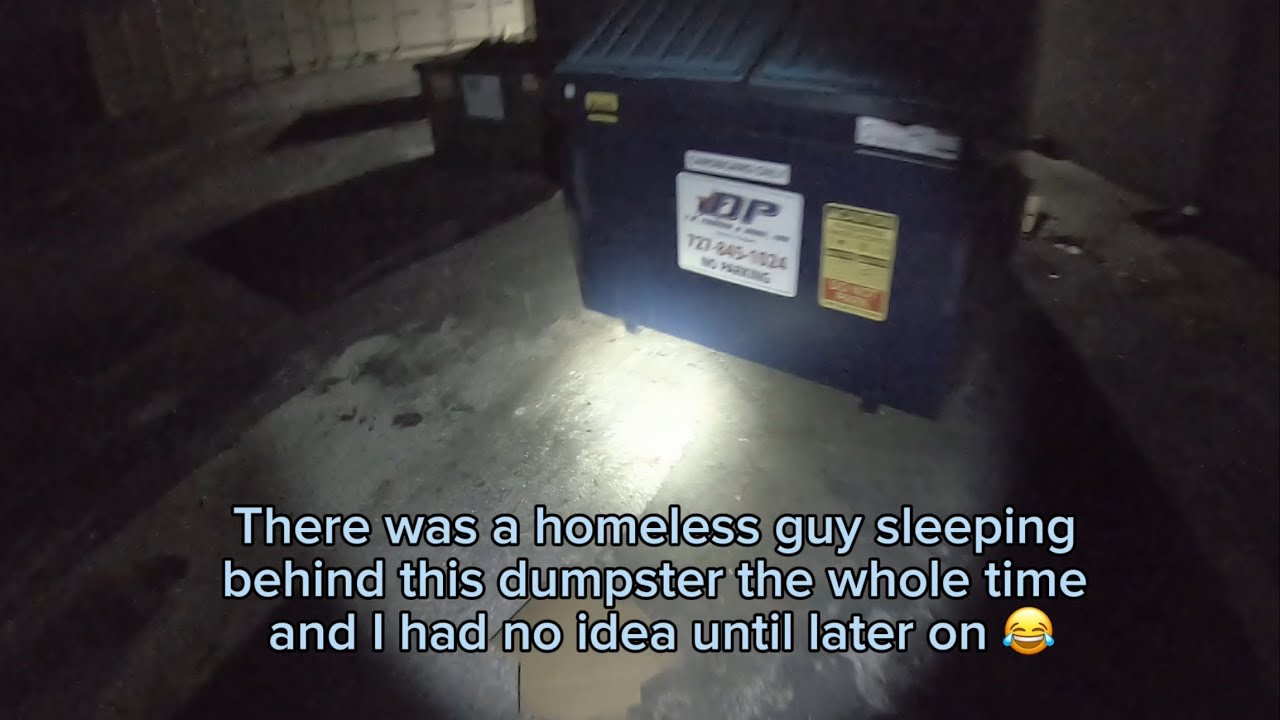 Found Homeless Guy Behind DumpsterDumpster DivingBest Buy, Target