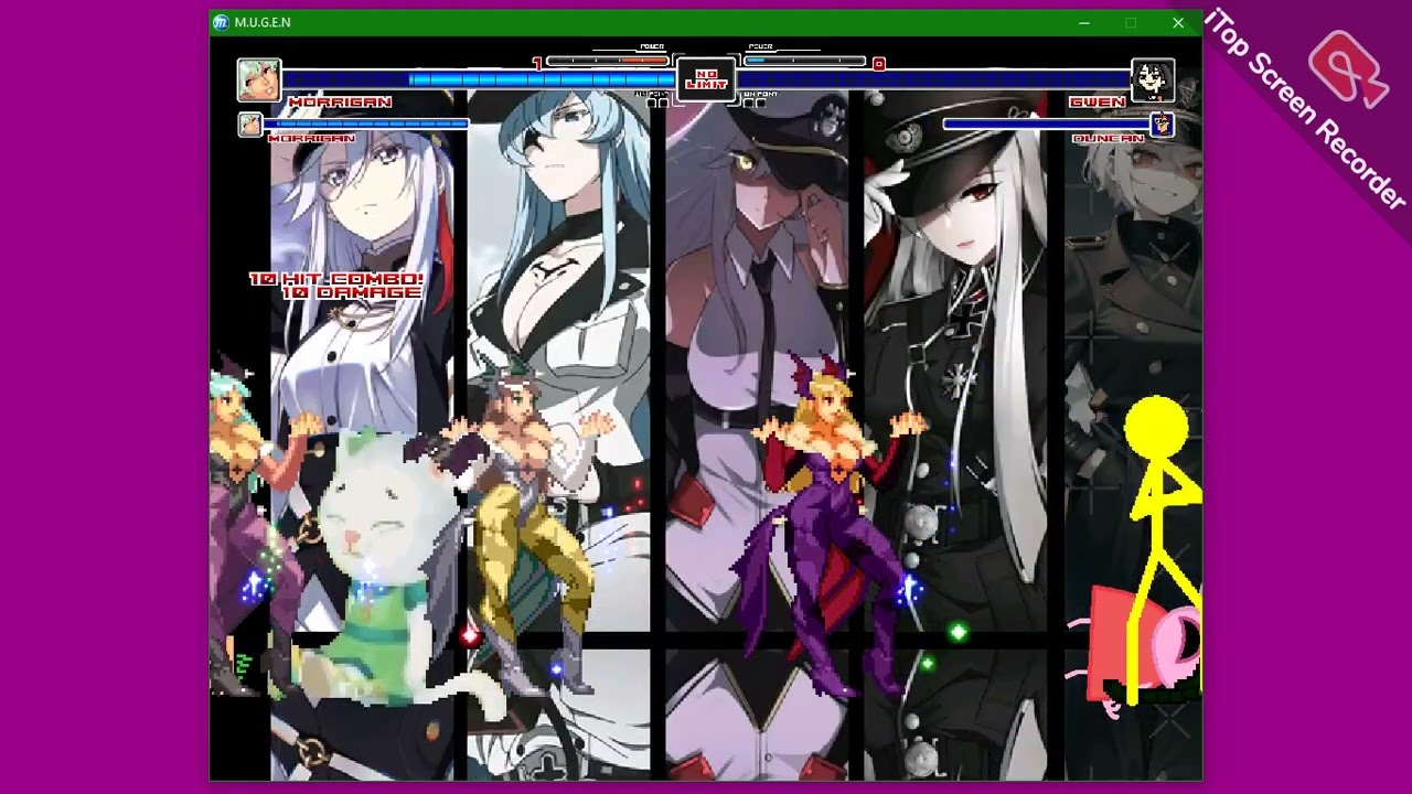 MUGEN REQUEST:Morrigan Aensland x3 & Marshall VS team Gwen|MUGEN ALL STARS 1.1B🦇