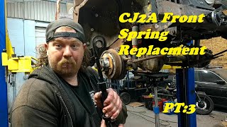 PT:3 1946  CJ2A Willys Jeep ... spring replacement almost roadworthy