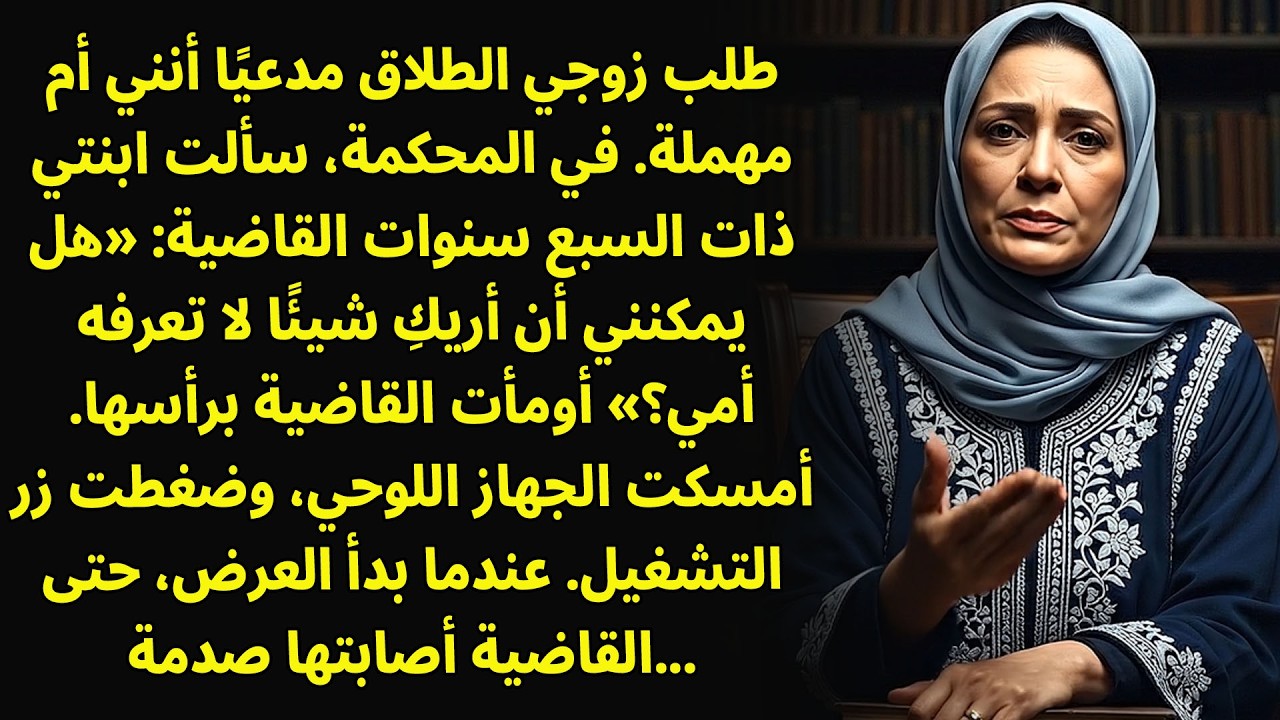 طلب زوجي الطلاق. وفي المحكمة، أذهلت ابنتي حتى القاضية...