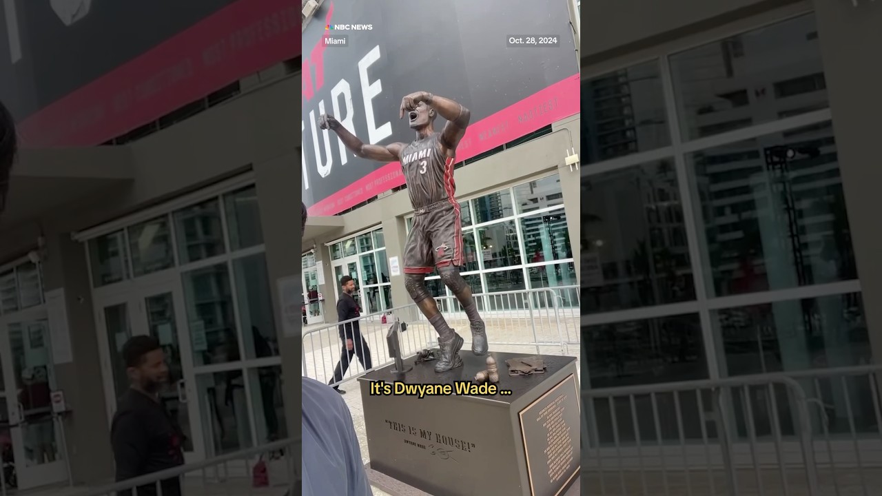 Dwyane Wade’s new statue was unveiled in Miami. Fans say it looks nothing like him. Dwyane Wade’s new statue was unveiled in Miami. Fans say it looks nothing like him.