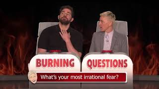 #johnkrasinski #theellenshow #ellenDegeneres John Krasinski answer Ellen 'Burning Questions'