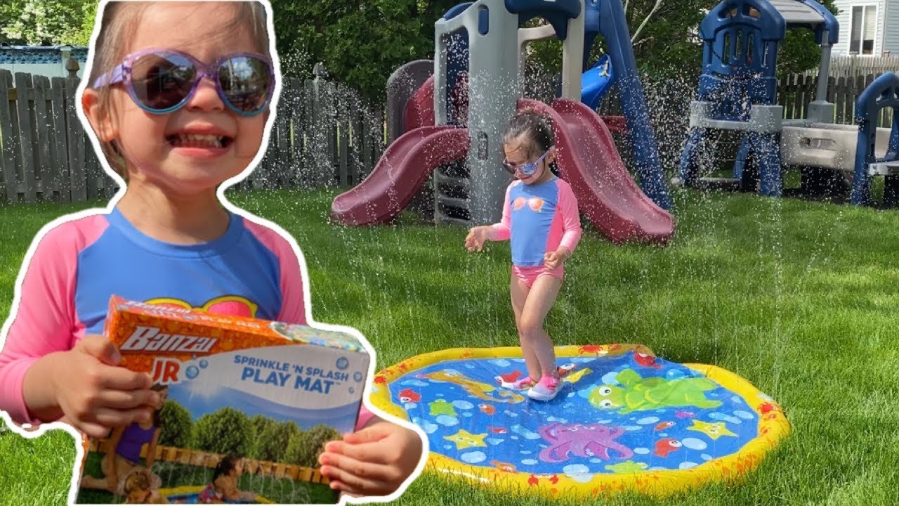 Banzai Sprinkle N Splash 2-in-1 Gentle Sprinkler and Splash Mat | kyotchloe