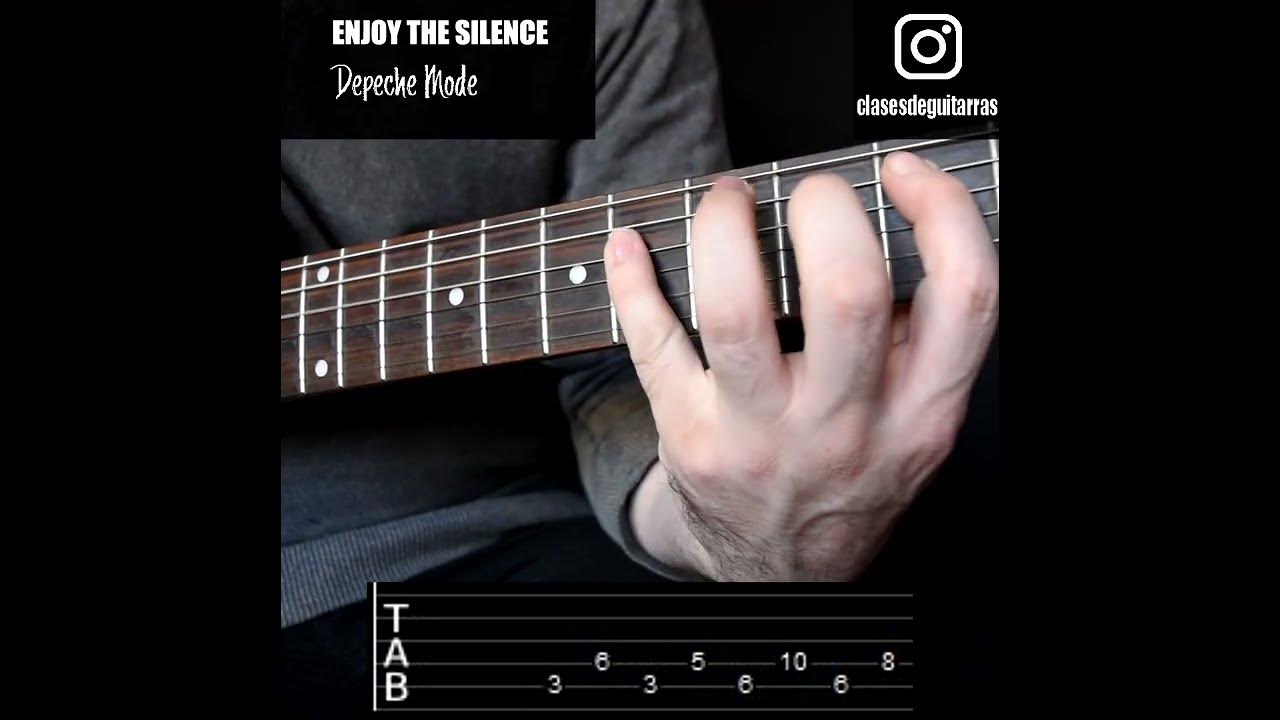 Depeche Mode Enjoy The Silence GUITAR TAB YouTube