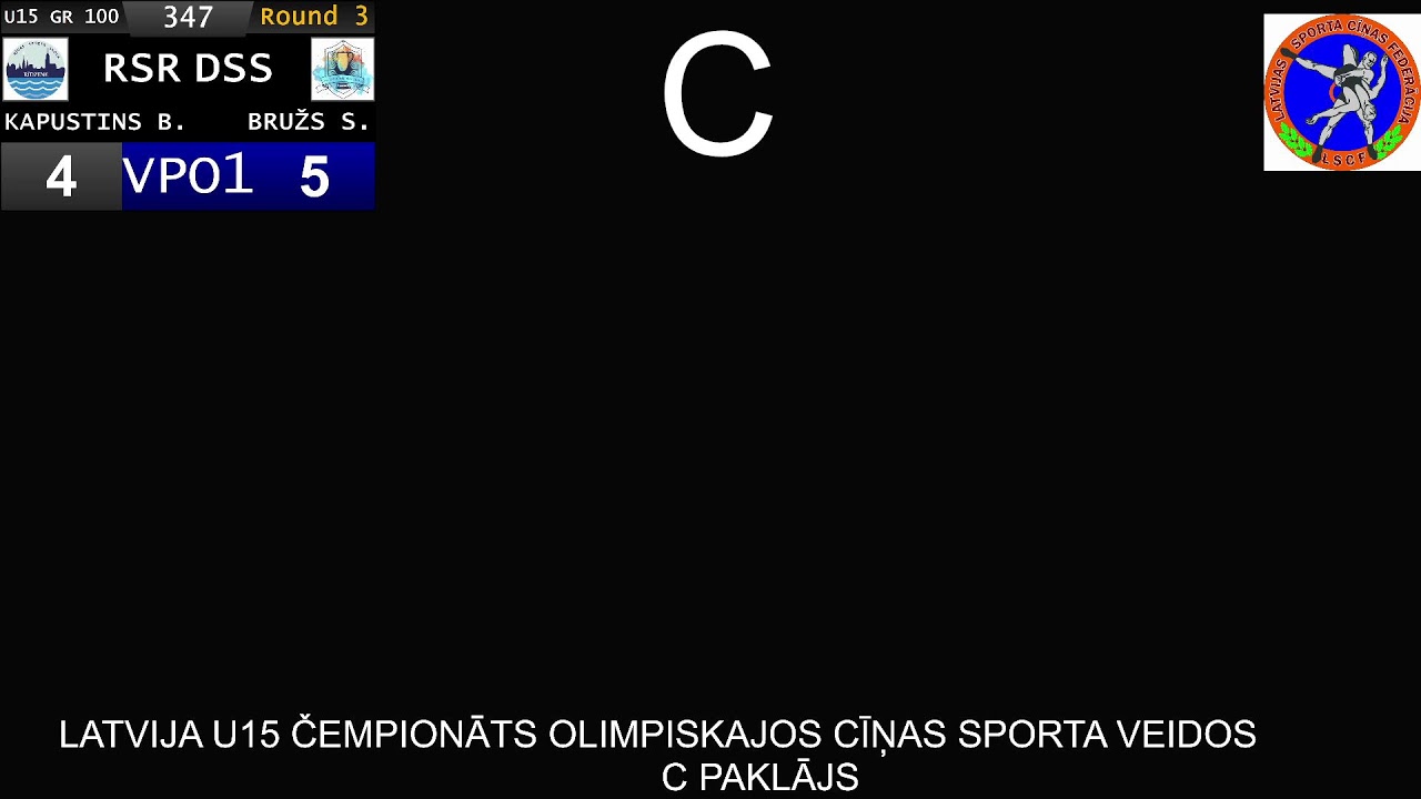 LATVIJAS ČEMPIONĀTS OLIMPISKAJOS CĪŅAS VEIDOS PIEAUGUŠAJIEM C PAKLĀJS 7.03.2026.