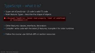 React Testing | 11.44 - What Is Typescript