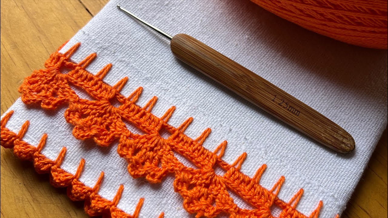 Barrado de crochê fácil e elegante - Aprenda a contar os caseados!