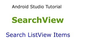 SearchView - Search Items of ListView : Android Tutorial #47 in Hindi Profile