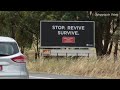 Billboard - Transport for New South Wales (Stop, Revive, Survive)
