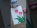 Oil pastel drawing - tulips 🌷