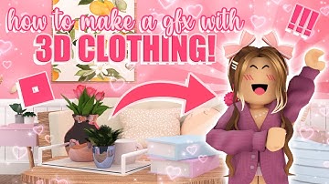 how to make a ROBLOX GFX with 3D clothing! (simple tutorial!) || mxddsie ♡