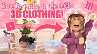 how to make a ROBLOX GFX with 3D clothing! (simple tutorial!) || mxddsie ♡