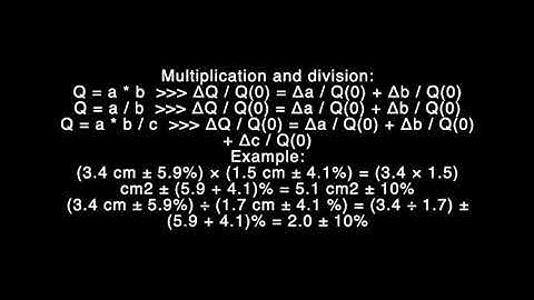 Propagating uncertainties