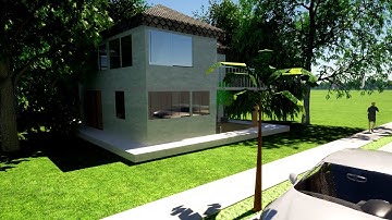 Render of a simple house | Twinmotion and Revit