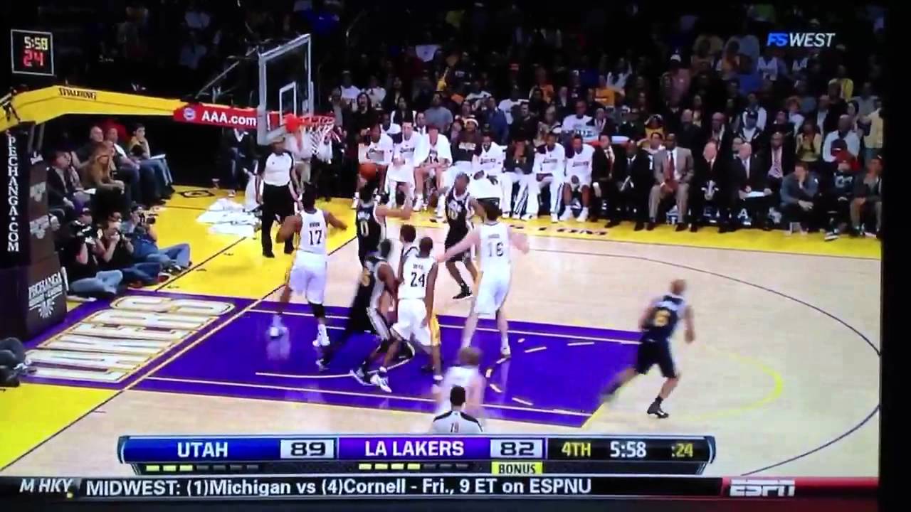 Kobe chokes again. Worst game in nba history YouTube