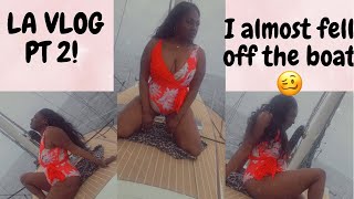 LA Vlog Part 2 | I almost fell off the boat | Took a flight to Las Vegas for the night | Travel Vlog