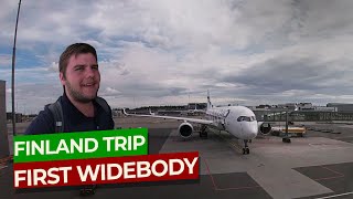 [TRIP REPORT] My First Wide Body! Finnair A350-900 Helsinki to London Heathrow | Drawyah Vlogs