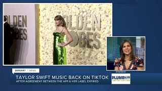 Taylor Swift's music returns to TikTok despite feud with UMG
