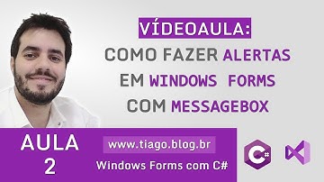 AULA 2 - C# - WINDOWS FORMS - TIPOS DE ALERTAS
