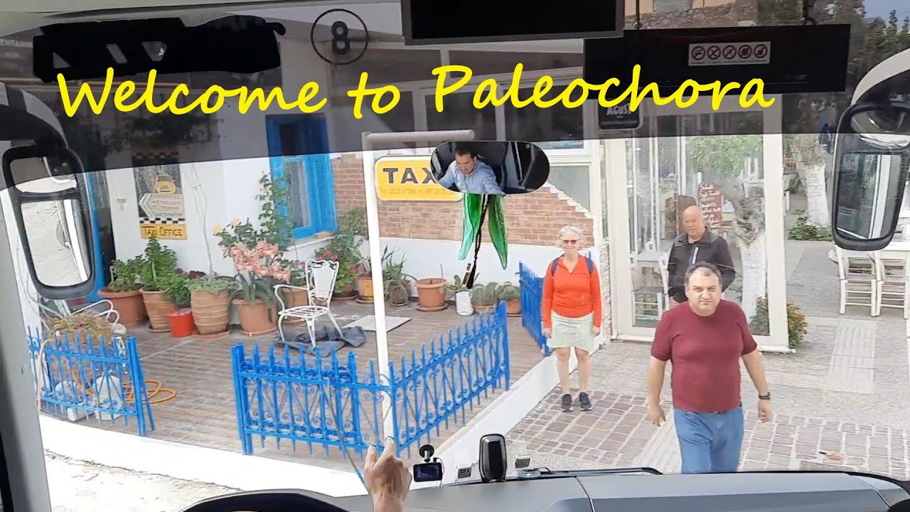 Arrival in Paleochora by bus