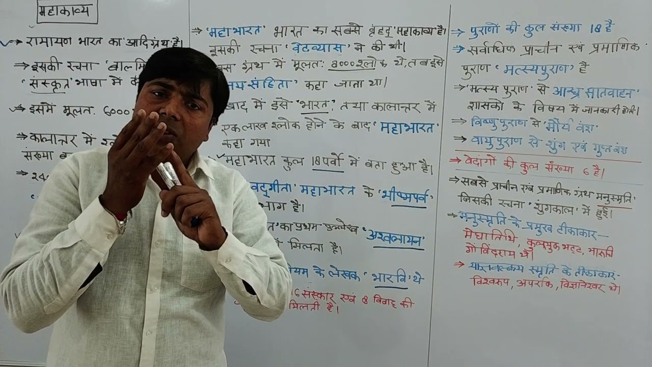 #gk महाकाव्य स्मृति ग्रंथऔर पुराण के विषय में जानकारी