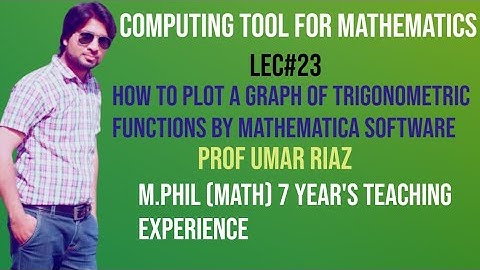 How to plot a graph of trigonometric functions by Mathematica software
