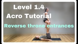 Reverse Throne | Quick & Easy AcroYoga Tutorial (Level 1.4)