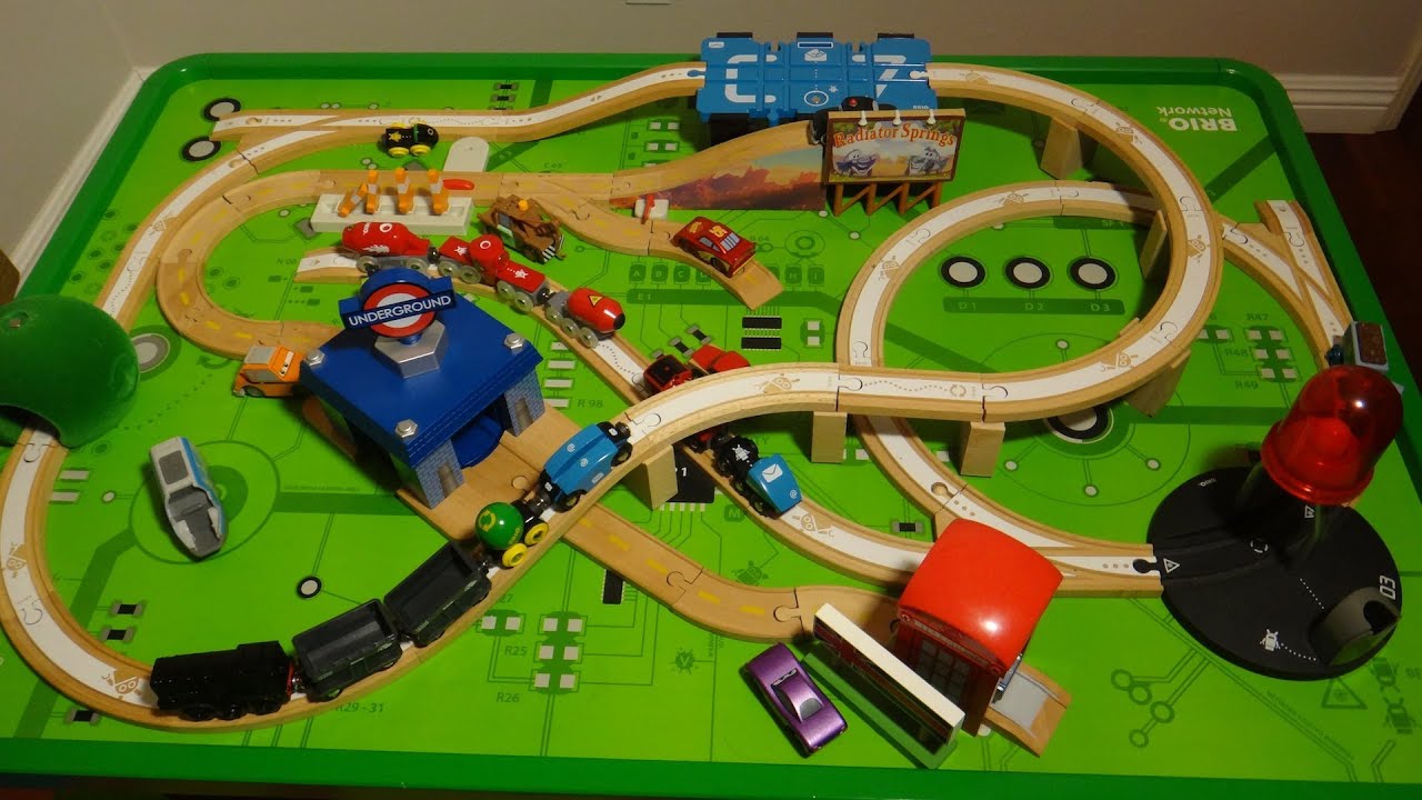 Thomas the Tank Engine, Brio and Disney Wooden Cars Play 