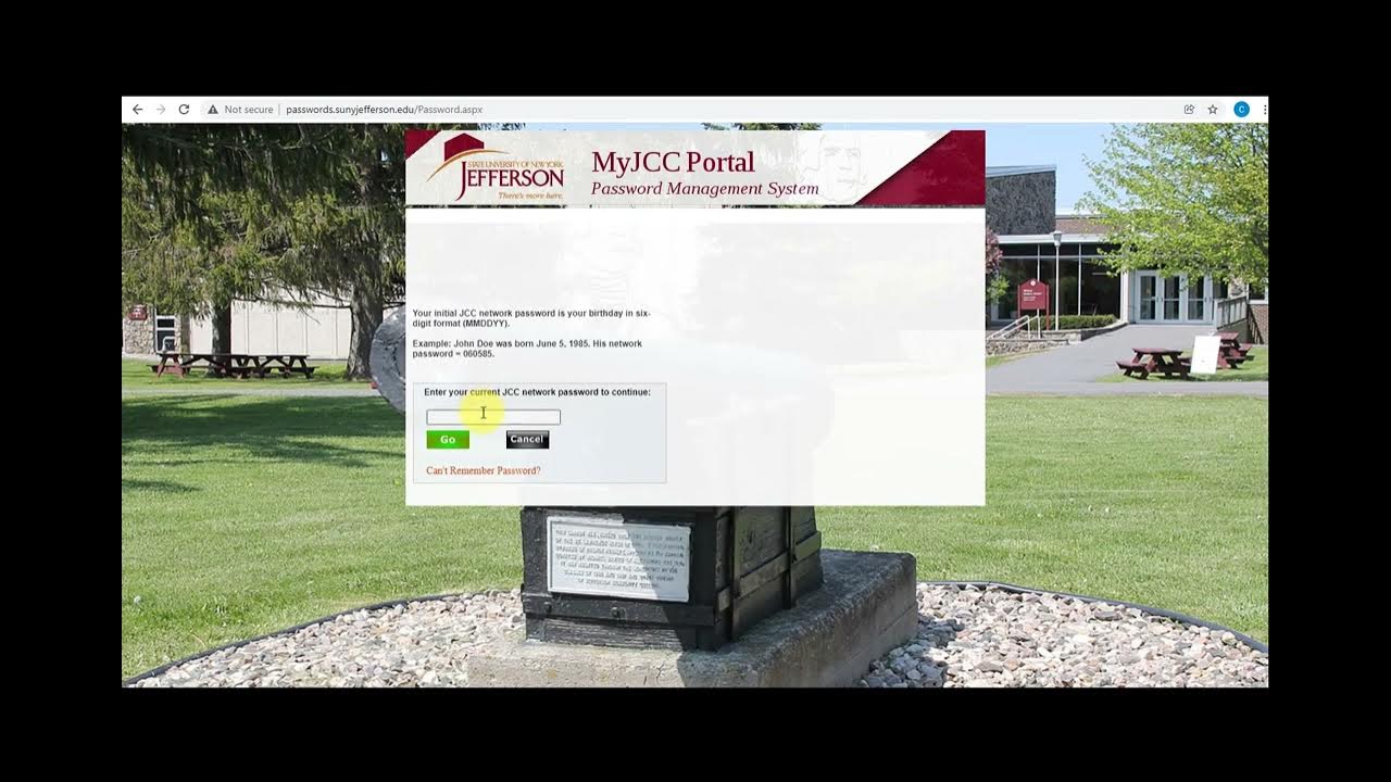 Accessing MyJCC YouTube