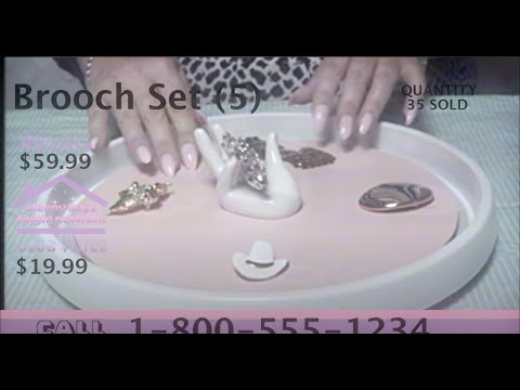 ✨ ASMR Roleplay | Home Shopping Brooch Set | LoFi VHS Aesthetic & Long Nail Tapping for Sleep ✨