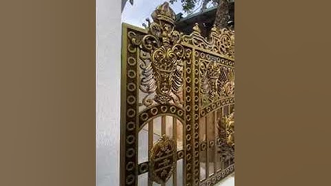 Cổng nhôm đúc 4 cánh 2023|Giá cổng nhôm đúc?