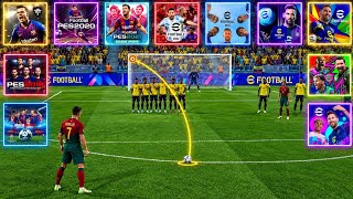Evolution of FREE KICK PES & eFootball Mobile (PES 17,18,19,20,21 - eFootball 22,23,24,25,26,27) screenshot 4