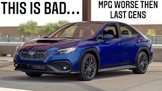 2022 Subaru WRX Gets BAD GAS MILEAGE! MPG is LOW