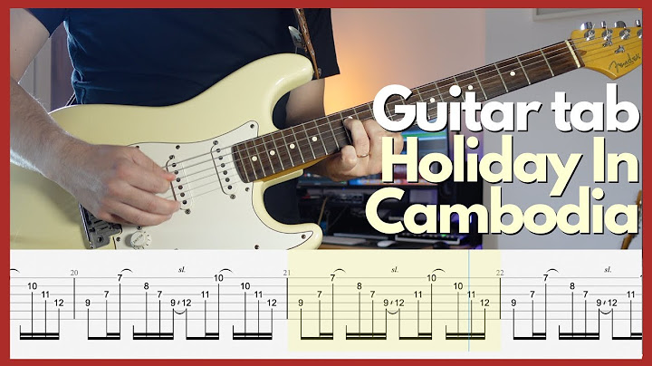 Holiday in Cambodia Guitar version - Guitar performance video thumbnail