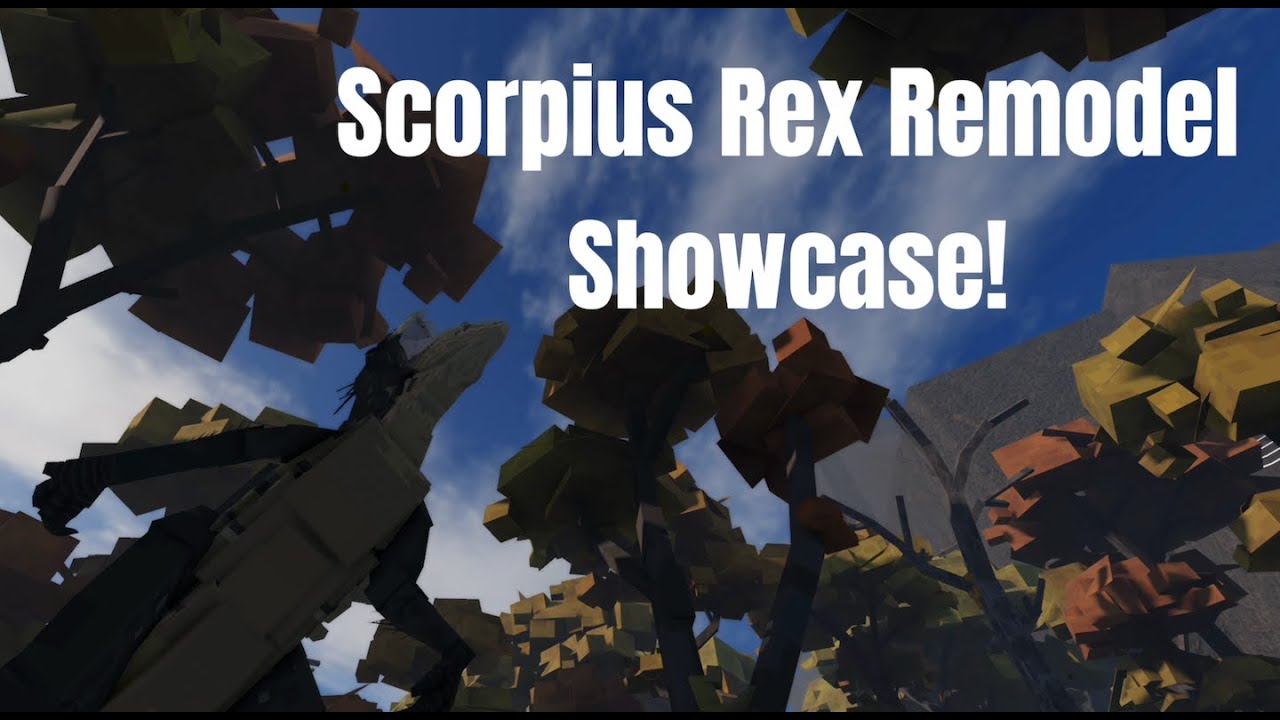 Scorpius Rex (spiky lizard raptor dino) Remodel Showcase! | Roblox ...