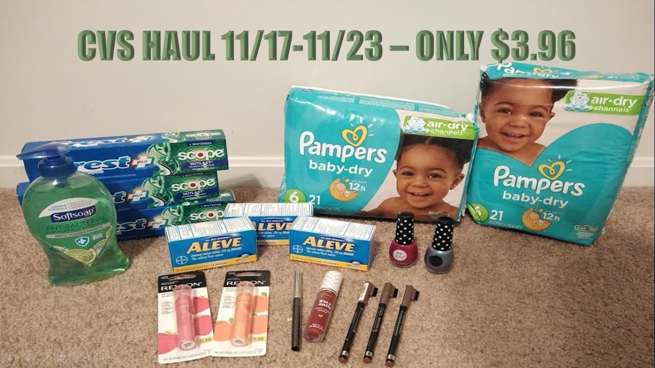CVS Haul for 11/1711/23 Freebies & Sweet Pampers Deal YouTube