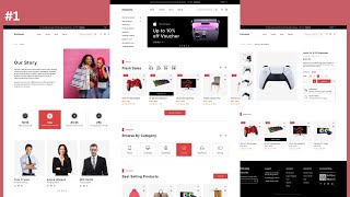 #1: Your First E-Commerce Website: Building a Responsive 10-Page Website in HTML, CSS and JavaScript