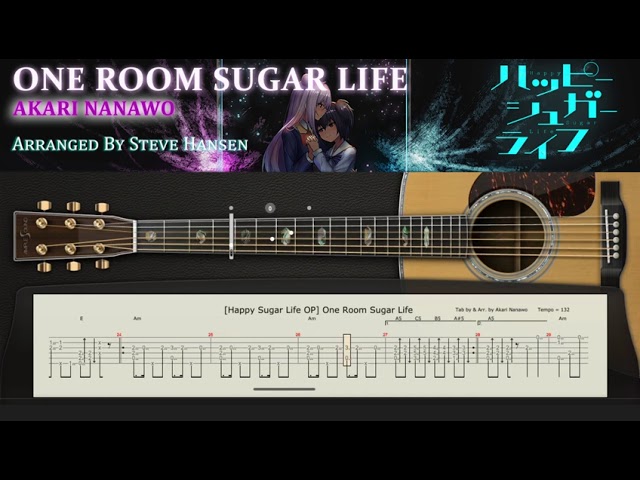 Happy Sugar Life OP】 One Room Sugar Life - Fingerstyle Guitar Cover 