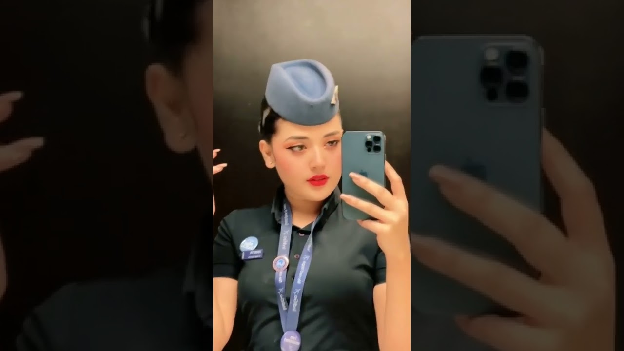 Cute Air Hostess 😍♥️ 