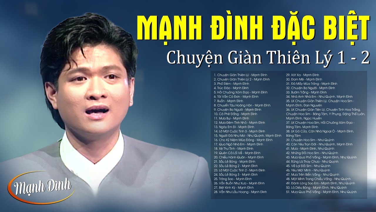 Liên khúc Chuyện Giàn Thiên Lý 1, 2 - Nhạc vàng MẠNH ĐÌNH ĐẶC BIỆT tuyển chọn