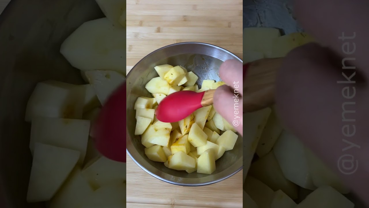 TAVADA BAHARATLI PATATES (Artık Kızartmak Yerine Hep Böyle Yapacaksınız)