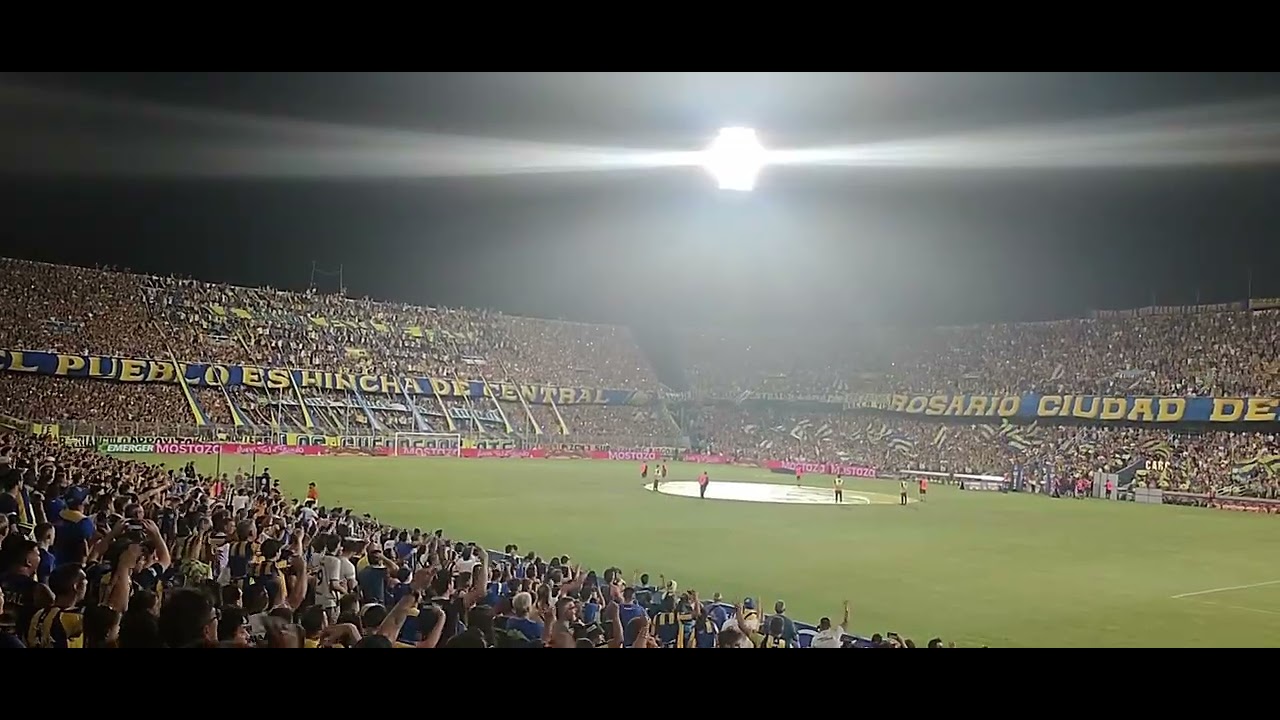 Espectacular Recibimiento Rosario central vs talleres .