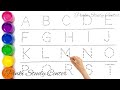 Alphabet, ABC song,abcd,a to z,Kids rhymes, collection for writing along dotted lines for toddler,49