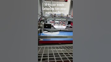 Side wings of collapsible box making machine, folding box machine